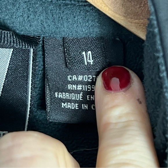 Vuarnet Women's Size 14 Black Pink Long Jacket Coat Fleece Lined Warm Outdoors - Picture 6 of 8